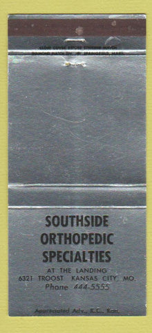 Matchbook Cover - Southside Orthopedic Specialties Kansas City MO 30 Strike