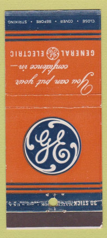 Matchbook Cover - General Electric  30 Stick