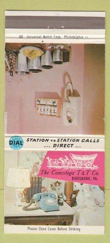 Matchbook Cover - Conestoga T&T Company Birdsboro PA 30 Strike