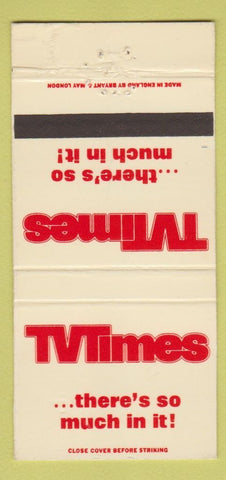 Matchbook Cover - TV Times Magazine England 30 Strike