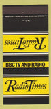 Matchbook Cover - BBC TV Radio Times UK England 30 Strike