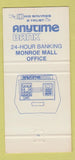 Matchbook Cover - Anytime Bank New Philadelphia OH 30 Strike