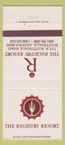 Matchbook Cover - Registry Resort Scottsdale AZ 30 Strike