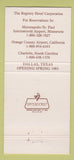 Matchbook Cover - Registry Resort Scottsdale AZ 30 Strike
