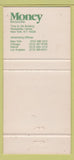 Matchbook Cover - Money Magazine New York City WEAR 30 Strike