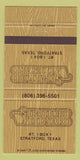Matchbook Cover - Stratford Feedyard Stratford TX 30 Strike
