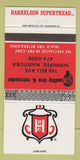 Matchbook Cover - Harrelson Supertread Tires Winnipeg MB 30 Strike