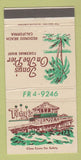 Matchbook Cover - Tony's on the Pier Redondo Beach CA WEAR 30 Strike