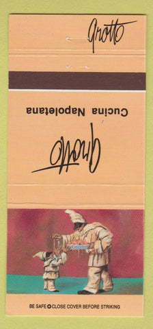 Matchbook Cover - Grotto Cucina Napoletana Houston TX 30 Strike