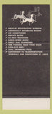 Matchbook Cover - Carousel Motor Hotel St Louis MO Bonfire 30 Strike
