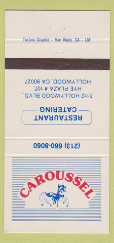 Matchbook Cover - Caroussel Restaurant Hollywood CA 30 Strike