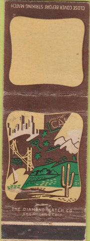 Matchbook Cover - Diamond San Francisco Scene BLANK cactus