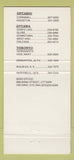 Matchbook Cover - Mexicali Rosa's Mexican Ottawa Toronto ON Cornwall 30 Strike