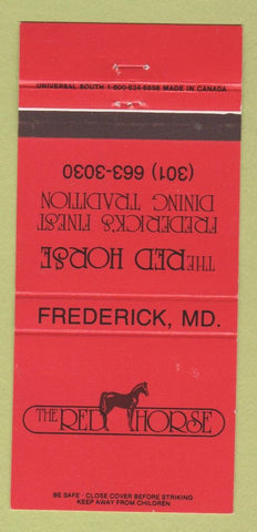 Matchbook Cover - Red Horse Frederick MD restaurant 30 Strike