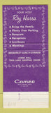 Matchbook Cover - Lakeview Inn Wichita KS 30 Strike