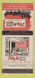 Matchbook Cover - Tally Ho Hotel Motel Chester County PA WORN 30 Strike