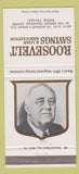 Matchbook Cover - Roosevelt Savings and Loan Miami FL Franklin 30 Strike