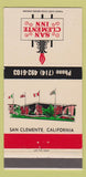 Matchbook Cover - San Clemente Inn CA 30 Strike