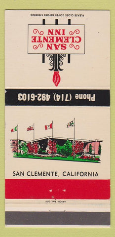 Matchbook Cover - San Clemente Inn CA 30 Strike
