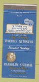 Matchbook Cover - Franklin Federal Savings and Loan St Petersburg FL 30 Strike