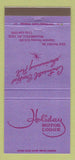 Matchbook Cover - Holiday Motor Lodge Williamsville NY 30 Strike