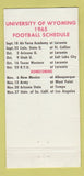 Matchbook Cover - Elks Lodge Laramie WY 1965 Cowboys schedule CREASED 30 Strike