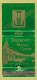 Matchbook Cover - Tremont Motor Court New Haven CT WORN 30 Stick