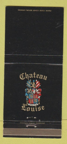 Matchbook Cover - Chateau Louise Resort Lodge Dundee IL 30 Strike