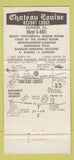 Matchbook Cover - Chateau Louise Resort Lodge Dundee IL 30 Strike