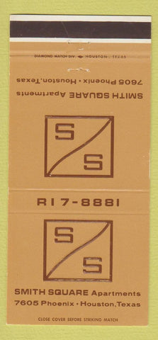 Matchbook Cover - Smith Square Apartments Houston TX 30 Strike