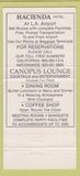Matchbook Cover - Hacienda Hotel El Segundo CA 30 Strike