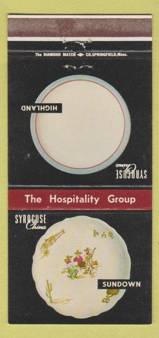 Matchbook Cover - Syracuse China Dishes NY WEAR 30 Strike