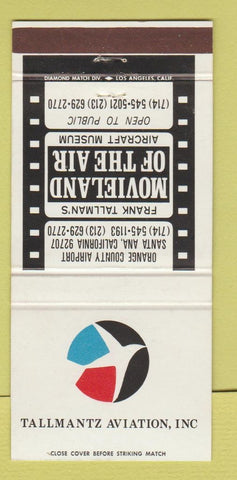 Matchbook Cover - Tallmantz Aviation Santa Ana CA  30 Strike