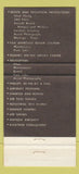 Matchbook Cover - Tallmantz Aviation Santa Ana CA  30 Strike