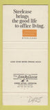 Matchbook Cover - Steelcase Office Furniture Grand Rapids MI 30 Strike