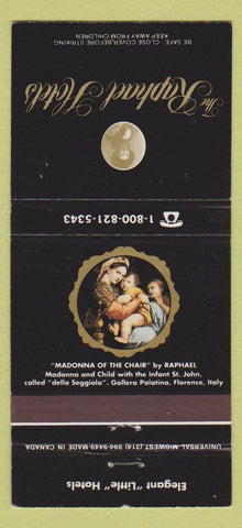 Matchbook Cover - Raphael Hotels San Francisco Kansas City Chicago 30 Strike