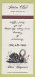 Matchbook Cover - Stan Shapiro's Swan Club 30 Strike