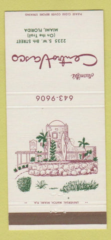 Matchbook Cover - Juanito's Centro Vasco Miami FL 30 Strike