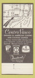 Matchbook Cover - Juanito's Centro Vasco Miami FL 30 Strike