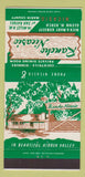 Matchbook Cover - Rancho Nicasio CA Marin County 30 Strike
