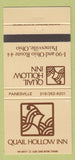 Matchbook Cover - Quail Hollow Inn Painesville OH 30 Strike