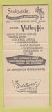 Matchbook Cover - Hotel Valley Ho Scottsdale AZ 30 Strike