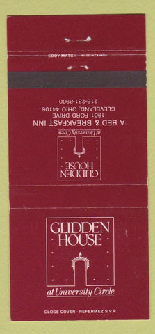 Matchbook Cover - Glidden House Cleveland OH  30 Strike