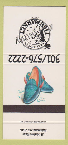 Matchbook Cover - Fish Market Baltimore MD 30 Strike