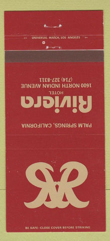 Matchbook Cover - Riviera Hotel Palm Springs CA 30 Strike