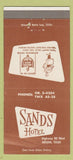 Matchbook Cover - Sands Hotel Abilene TX 30 Strike
