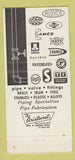 Matchbook Cover - Harrison Piping Supply Midland MI Detroit 30 Strike