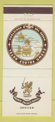 Matchbook Cover - Brown Palace Hotel Denver Colorado 30 Strike