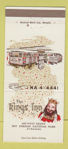 Matchbook Cover - Kings Inn Hot Springs National Park AR 30 Strike
