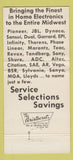 Matchbook Cover - Playback Electronics Stereo Sansui Teac Marantz 30 Strike